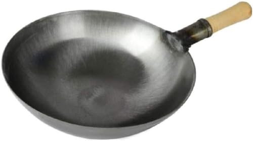 LRTYZBD Padella antiaderente, multifunzione con fondo piatto a basso fumo, antiaderente, per uso domestico, per fornelli a induzione a fuoco diretto, diametro 38 cm