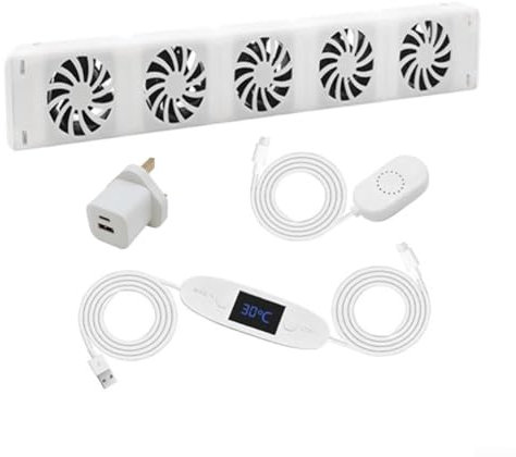 MXRV-P20 for Smart Radiator for BOOSTer Fan - 5 Blade Air for BOOST, 10 Speed Adjustable Ventilator for Underheaters and Radiators (Set)