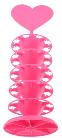 PRETYZOOM Présentoir à guimauve sucettes haws confites sucettes support à bonbons présentoir à tes support décoratif pour cake pops à cake pops pour les anniversaires rose