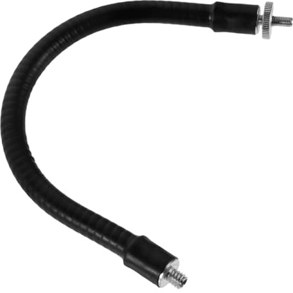 BESTonZON Flexibler Metall Mikrofonhalter Schwanenhals mit Gewinde Langlebige Metallverlängerungsstange Einfache Mobiles Mikrofonstativ Zubehör für Live Streaming und Aufnahmen