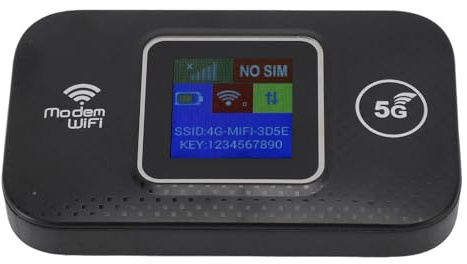 VELATEMOR Router WiFi Mobile 4G LTE, Hotspot WiFi Mobile Portatile, Dispositivo Hotspot Mobile, Fino a 10 Dispositivi, 300 Mbps