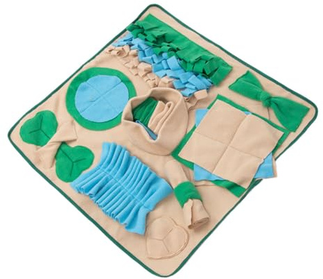 Gadpiparty Schnüffelmatte zur Förderung des Geruchssinns aus Synthetischem Material für Hunde mit Kreativem Design und Langsamen Fressens für Hunde und Katzen im Training