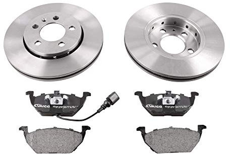 VAICO Bremsenset Vorne Belüftet Ø256mm - Bremsscheiben + Bremsbeläge für VW Golf IV Schrägheck (1J1) POLO (9N) Bora Limousine (1J2) Bora Variant (1J6) Polo Limousine (9A4, 9A2, 9N2, 9A6)
