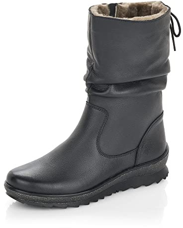 Remonte Mujer Botas R8471, señora Botas clásicas,Plantilla Desmontable,Botas de caña Larga,Botas,Botas Slip-on,Schwarz,45 EU / 10.5 UK