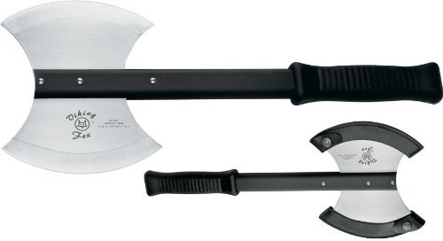 Ascia Fox Viking mod.681-16-1/2 - lame a doppia testa da 7 - manico in alluminio anodizzato e polipropilene