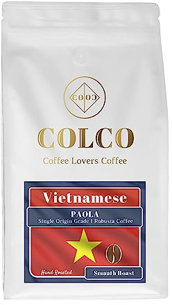 VIETNAMESE Single Origin Coffee, G1 Robusta Smooth Roast, Hand Roasted, Gound Espresso (500g Resealable Bag)