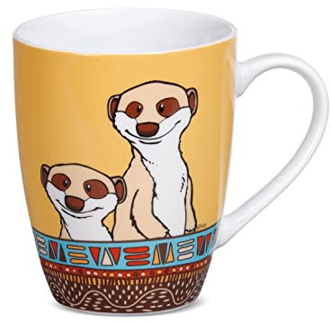 NICI- Tazza in Porcellana con Suricato 310ml, Colore White, 48748