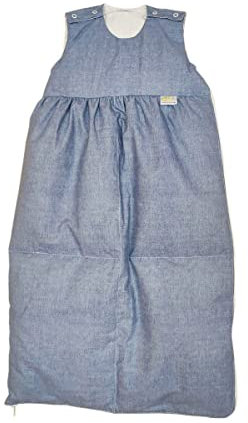 Odenwälder BabyNest Daunen-Schlafsack/Kinderschlafsack/Babyschlafsack waschbar/Winterschlafsack atmungsaktiv/Leichter Daunenschlafsack