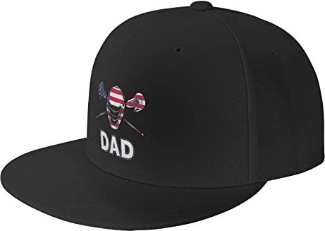 385 Baseballmütze Gekreuzte Lacrosse Sticks Trucker-Kappe Klassische Baseballkappe Für Herren Damen Mit Schweißband Unisex Mütze, Für Golf, Väter, Draußen