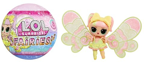 L.O.L. Suprise! Fairies Tots - Inklusive 1 Puppe, 8 Puppen zum Sammeln, Feenflügel zum Gestalten für Deine Tots, für Kinder ab 4 Jahren, Rosa