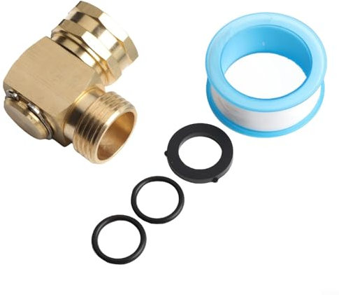 Bewässern Sie Ihre Pflanzen effizient mit einem 90-Grad-Gartenschlauch-Drehgelenkverbinder aus massivem Messing