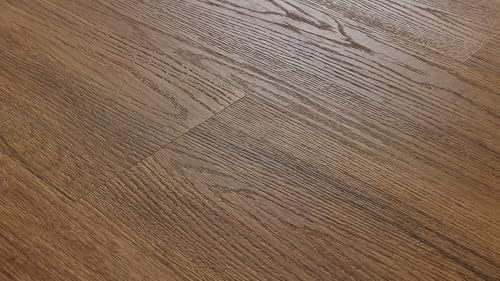 Klick-Vinylboden Jersey Eiche 5,3mm - 1,76 m² / Paket, elegante Trittschalldämmung, warme Eichentöne, hohe Beständigkeit, 21 dB Schallreduzierung.