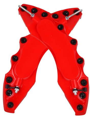 SWOOMEY Copertura Estetica della Pinza Freno Posteriore Rossa in ABS Resistente, Set da 2 Copri Pinze Freni per Accessori Auto, Decorazione per Cerchi Compatibile La Maggior Parte dei Veicoli