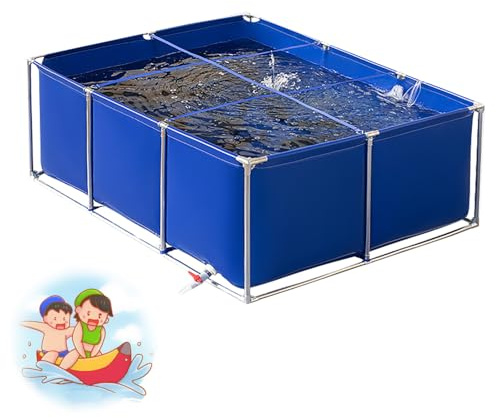 Wujgbnhg Acquario Serbatoio d'Acqua cuboide Ornamentale Piscina, Laghetto per Pesci all'aperto, laghetto per Tartarughe, laghetto Preformato per Stoccaggio di Acqua, Allevamento di Pesci, allevament