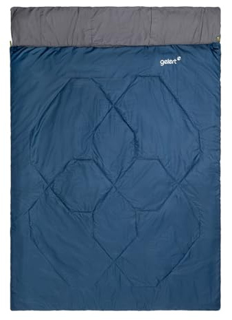 Gelert Unisex Double Sleeping Bag Adults Deep Blue One Size