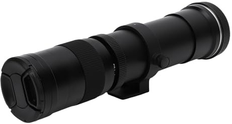 Annadue Téléobjectif 420 à 800 Mm pour Le Support RF, Focus Manuel F8.3 Super Zoom Lens for Wildlife & Moon Photography (Black)