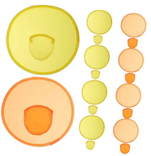 TOYANDONA 16pièces Disque Volant Polyester Jouet De Lancer Créatif pour Bords Lisses Sécurisés Activités Extérieures Et Pique- Couleurs Aléatoires