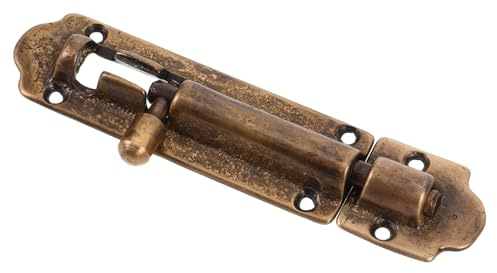 SHINEOFI Cerrojo Puerta Vintage de Macizo Diseño Reforzado para Seguridad Instalación Sencilla Pestillo Robusto para Puertas de Patio y Ventanas Herraje Duradero para Hogar y Oficina