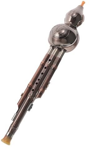 TOYZFRIENDY Professionelle Kupferbeschichtete Chinese Hulusi Cucurbit Flöte B-tonlage Dreiklang-windinstrument für Anfänger und Schüler Leicht Vielseitig für Übung Auftritte und Festival