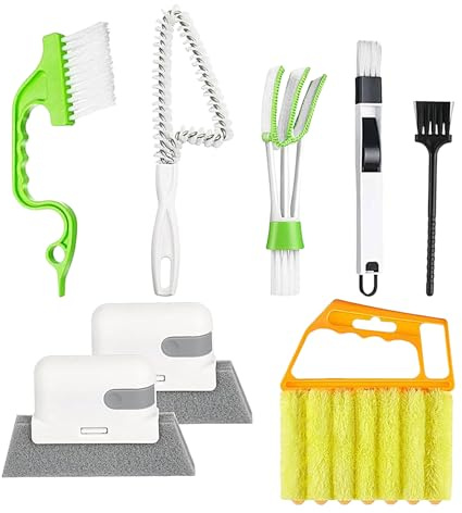 Dreuhuing Spazzola Per Pulizia Delle Scanalature - Multifunzionale Portatile Articoli Per La Casa,Spazzola Per Pulizia Delle Finestre - Per Bagno Cucina Casa Auto Manutenzione Igiene Quotidiana Lavoro