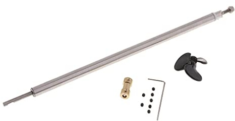 Gralara Arbres de Transmission de 300 Mm, Hélices et Joints de Cardan à Monter Soi-même pour Petits Bateaux Radiocommandés de 4 Mm, C