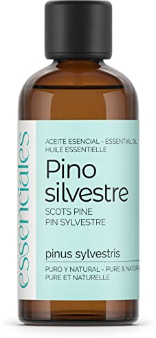 ESSENCIALES Aceite Esencial de Pino silvestre 100 ml – 100% Puro y Natural – Aroma Fresco para Difusor, Humidificador y Aromaterapia