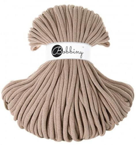 Bobbiny Jumbo-garn, 9 mm x 100 m (sand)