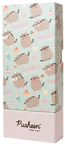 Grupo Erik Mäppchen Pusheen Rose Federmappe - Stift Etui Schule - Federmäppchen Mädchen Schlampermäppchen Jungen