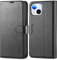 TUCCH Handyhülle für iPhone 14 Hülle TPU [Kartenfächer] [Ständer] [Magnet] [RFID Blocker], Stoßfeste Schutzhülle, Lederhülle klappbar kompatibel mit iPhone 14 5G 2022 (6,1 Zoll) Schwarz