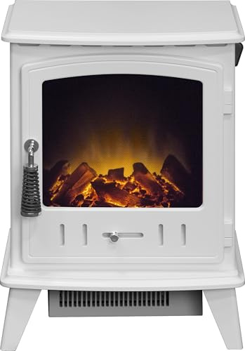 Adam Aviemore Elektrokamin in Weiss