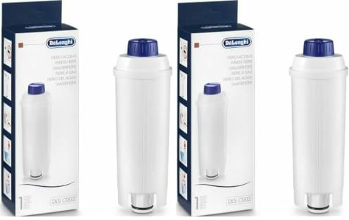 De'Longhi DLSC002 Filtro agua antical, para cafeteras superautomáticas, original, compatible modelos ECAM/ETAM, 2 meses duración (Paquete de 2)