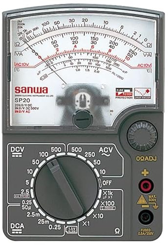 GuliTech Japan SANWA SP20 Analog Multimeter DC Hohe Volotage Temperatur Messbar SP-20! (SP20)
