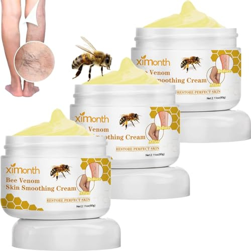 Furzero Bienengift Krampfadern Creme, Furzero Krampfadern Creme, Besenreiser Creme Testsieger, Bienengift Schmerzcreme Bienengiftsalbe(3 Stücke)