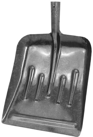 OFFSCH Pelle à râteau pour Ferme avicole Pelle de Jardin à tête Plate Pelle à Main Pelle à poussière en métal Pelle à Bordure