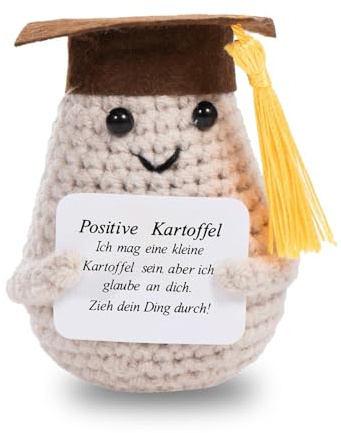 Aruigu Prüfung Bestanden Geschenk Positive Kartoffel Abitur 2025 Karte Abschluss Geschenke Bestandene Prüfung 2025 ABI Bachelor Abschlussgeschenk Mutmacher Geschenk für Mann Frau