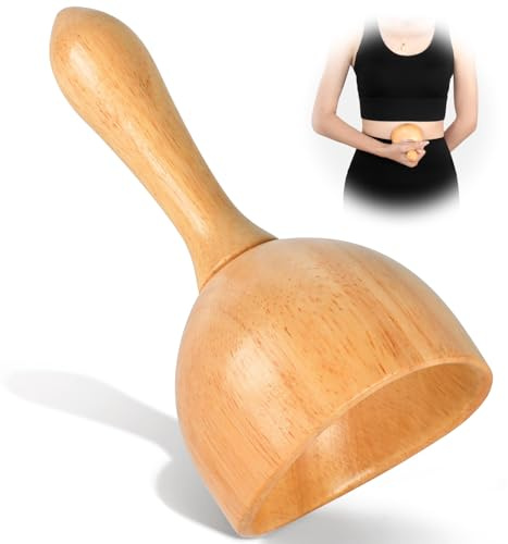 KintKita Herramienta de masaje de terapia de madera, ventosa de drenaje linfático de madera, herramienta de masaje para celulitis, herramienta de escultura corporal para reducción de celulitis