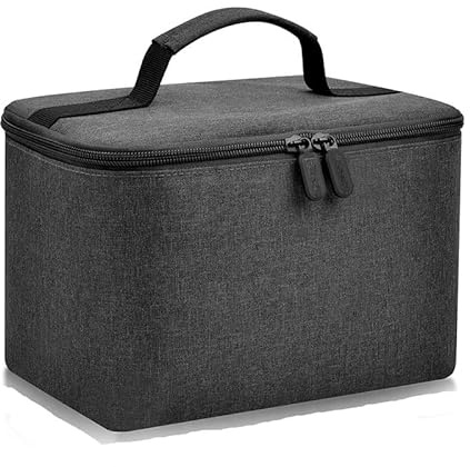 Mallette de rangement portable pour mixeur à main, gris, compact 24,1 x 16,5 x 15,2 cm, idéal pour la cuisine et léger, parfait pour la maison et les voyages