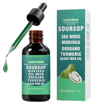 Gotas líquidas de amargo de guanábana: Favorecen el equilibrio y la vitalidad naturales, para hombres y mujeres,1pcs