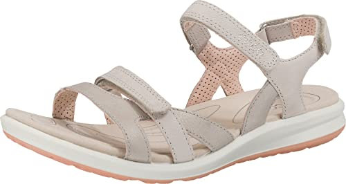 ECCO Damen CRUISE II Flat Sandal, Beige (SIVER GREY/GRAVEL/ROSE DUST), 41 EU