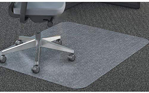 GIOVARA Clear Chair Mat for Low-Medium Pile Carpet Floors, 90x120cm (3'x4'), Rectangular, High Impact Strength, Non-Slip, Non-Recycling Material