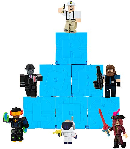 Roblox Action Collection - Series 9 Mystery Figure 6-Pack [Includes 6 Exclusive Virtual Items] , Blue