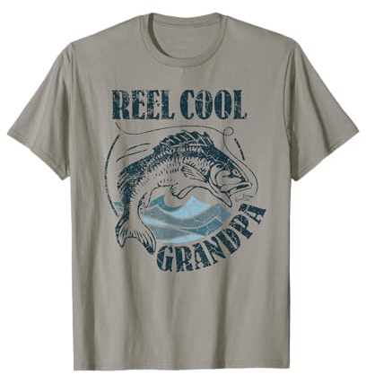Reel Cool Grandpa Fishing Dad Gifts Father's Day Fisherman T-Shirt