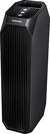Toshiba CAF-Z45IT Purificatore d'Aria Istantaneo Trasparente,3 in 1 Air Purifier, CADR 228m³/h,45m²,HEPA H13 con Filtro Attivo al Carbonio e UV LED,Adatto per Allergie,Per Casa Uffcio,Nero
