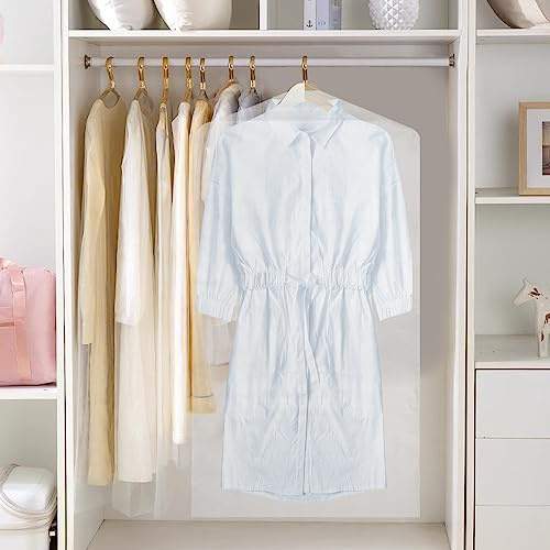 SIYINGSAERY 30 Stück Kleidersack Transparent Anzugtasche Kleidersäcke Kleider Sack Wasserdicht Kleiderhülle Kleiderschutz Kleiderschutzhüllen Anzugsack Abdeckung für Kleidung Anzüge (60 * 120)