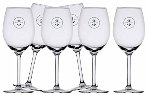 Marine Business Set di 6 bicchieri da vino infrangibili – Sailor Soul