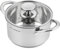 FLORINA Pentola Induzione in Acciaio Inox (6 l) I 24cm di Diametro I Pentola Risparmio Energetico FALCON I Coperchio in Vetro I Scala di Misurazione I Ideale per Tutti i Tipi di Fornelli