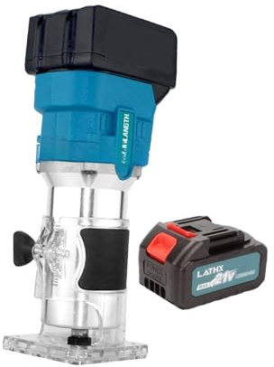 Milageto Fresadora Manual Eléctrica para Trabajos en Madera, 10 celdas de batería
