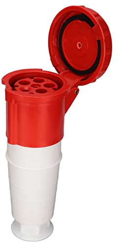 5 poliger Steckverbinder, Wasserdichte Steckdose, Industrieller Wasserdichter IP67 Stecker, Luftfahrt Stecker, für Brauereien, Werkstätten, Camping, Rot