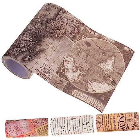 SHINEOFI Cintas Washi Vintage Decorativas Fáciles De Aplicar De Pegatinas Adhesivas Para Manualidades y Envolver