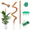 Spetsbst Monstera Lot de 2 tuteurs en coco Monstera - 160 cm - Bâton de mousse flexible avec accessoires - Pour plantes grimpantes en intérieur (160 cm)
